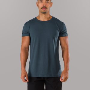Rolled Muscle Tee - Navy